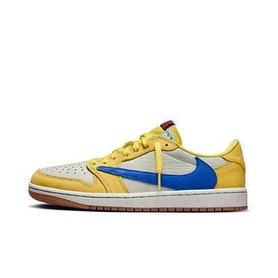 Tênis Air Jordan 1 Retrô Low OG SP x Travis Scott Canary - DZ4137-700