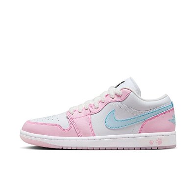 Tênis Air Jordan 1 Low SE Paw Print Pink Foam - HM3706-141