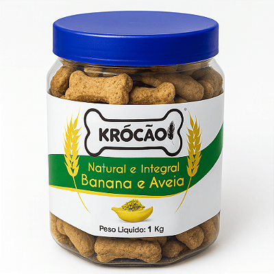 Krocão Biscoito Banana e Aveia 1Kg