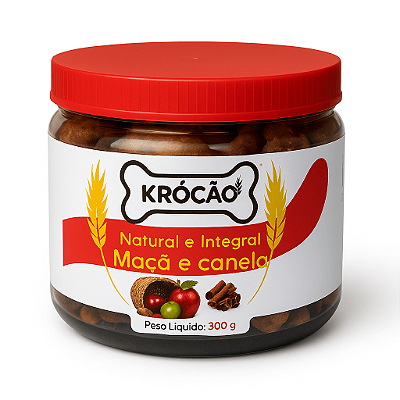 Krocão Biscoito Maçã e Canela 300 gr