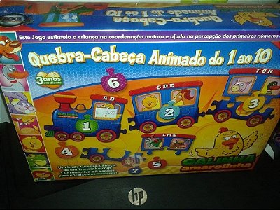 QUEBRA-CABEÇA ANIMADO DO 1 AO 10