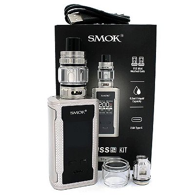 Cigarro Eletrônico R-KISS 2 200W com TFV18 Mini - Smok