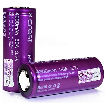 Bateria 26650 Flat Top - 4200mAh 50A High Drain - Efest