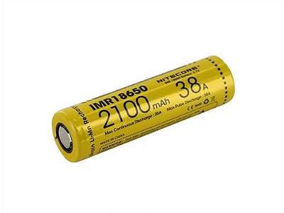 Bateria 18650 Flat Top - 2100mAh 38A High Drain - Nitecore