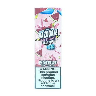 Líquido Watermelon Ice (Sour Straws) - Nic Salt - Bazooka!