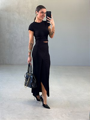 SAIA LORE MIDI PRETO