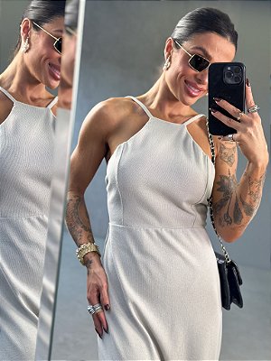 VESTIDO JULIET MIDI AREIA