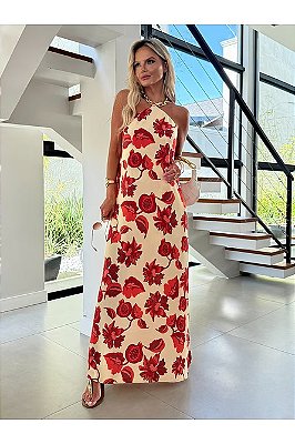 Vestido Longo Noronha Floral