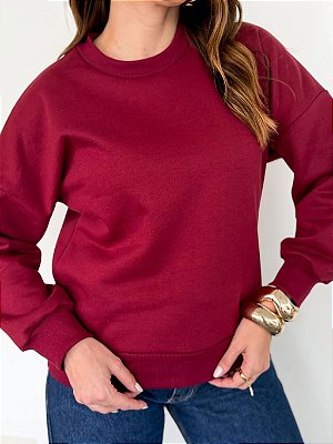 Blusa Moletom Oversized Básica
