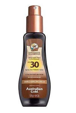 Protetor Solar Corporal FPS 30 Australian Gold  Instant Bronzer Spray Gel