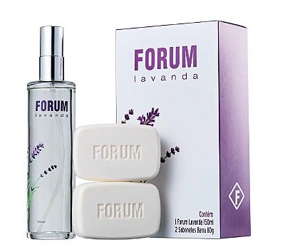 Kit Forum Lavanda 150ml + 2 Sabonetes barra