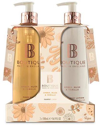 Kit Boutique Made In England Amber, Musk e Vanilla