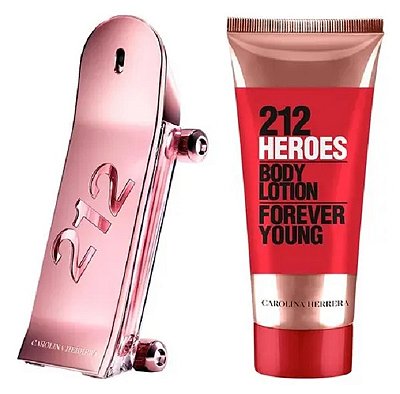 Coffret 212 Heroes For Her Eau de Parfum Carolina Herrera (2 produtos)