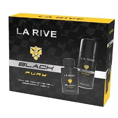 Coffret La Rive black fury Eau de  Toilette  (2 produtos)