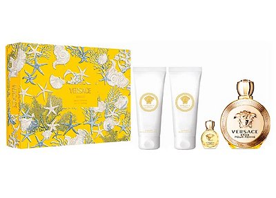 Coffret Versace Eros Pour Femme Eau de Parfum (4 Produtos)