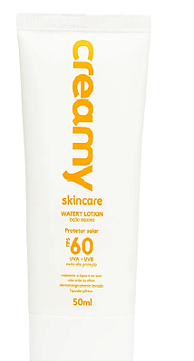 Creamy Protetor Solar  Facial FPS 60 Watery Lotion 50 ml