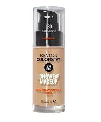 Base Líquida Revlon ColorStay 24 Horas Pele Mista à Oleosa FPS15 30ml