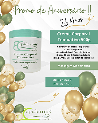Creme Massagem Corporal Termoativo 500g