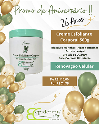 Creme Esfoliante Corporal Bioativos Marinhos e Açaí 500g