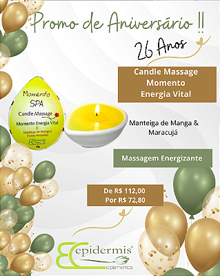 Candle Massage Momento Energia Vital - 65g