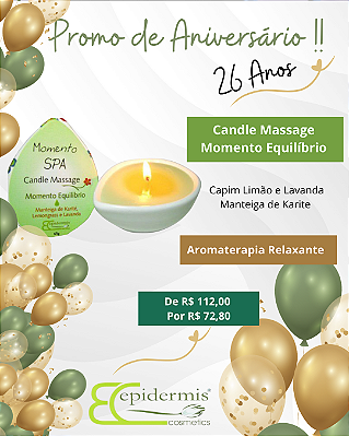 Candle Massage Momento Equilíbrio 65g