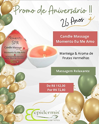 Candle Massage Momento Eu Me Amo 65g