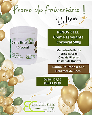 Renov Cell - Creme Esfoliante Corporal 500g