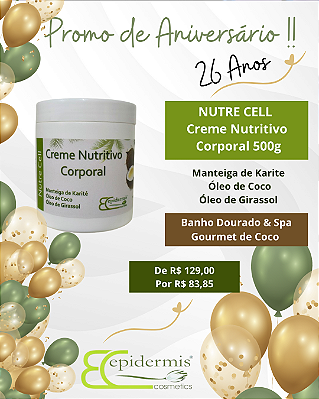 Nutre Cell - Creme Nutritivo Corporal 500g