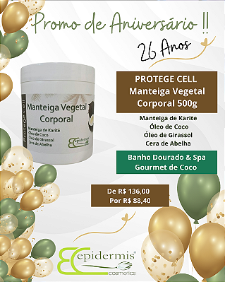 Protege Cell - Manteiga Vegetal Corporal 500g