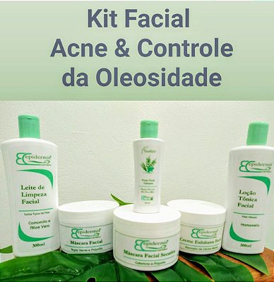 Kit Facial Profissional Acne e Controle de Oleosidade