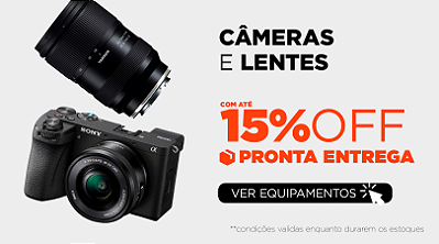 cameras e lente - campanha store