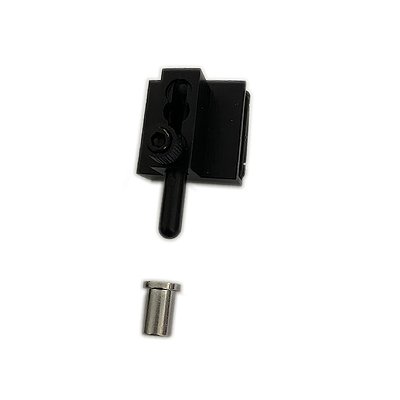 1800 - Trinco de pressão porta blindex pivotante - Preto