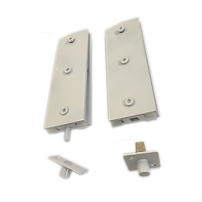 Kit Dobradicas jumbo + pivos zamak - Branco