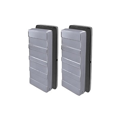Suporte fechadura eletroímã para porta de vidro - Cromado