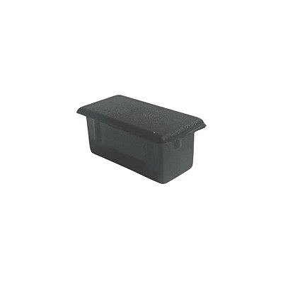 TA 1225 - Tampa plástica para tubo alumínio 1/2x1” Preta 2un