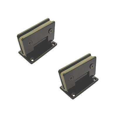 1012 - Dobradiça central para união v/a para porta blindex Bronze - 2 unidades