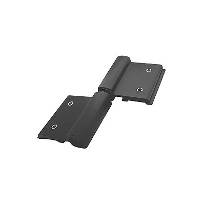 DOB 689 - Dobradiça para porta de alumínio linha 25 - Preta