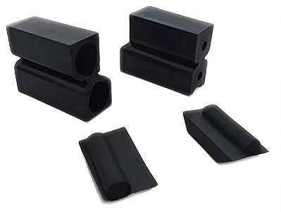 Fixador lateral para box de vidro temperado blindex - Preto