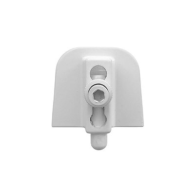1335 - Trinco para porta e janela de vidro temperado blindex Branco
