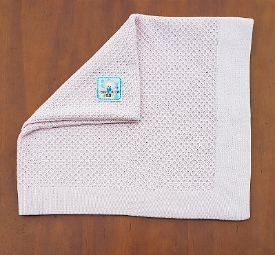 Manta Conchinha Rosa