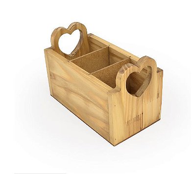 Porta Talher com Alça de Coração