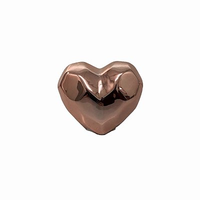 Coração Decorativo Rose Gold - Médio