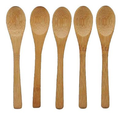 Conjunto de Colher em Bambu - 6 peças