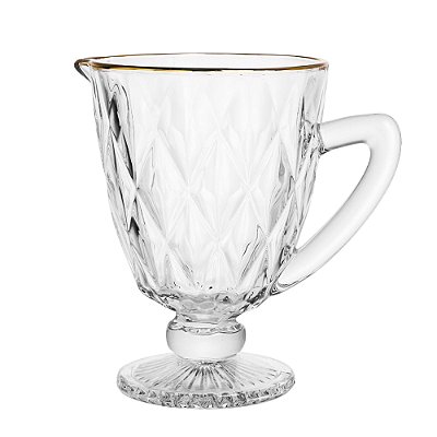 Jarra Diamond - Transparente com Fio de Ouro