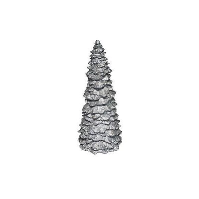 Árvore de Natal em Cerâmica Glitter - Prata