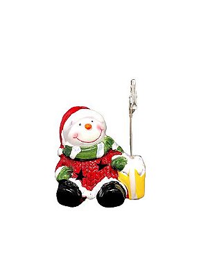 Porta Recado com Led Natal - Boneco de Neve