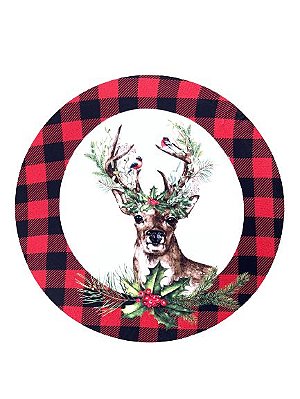 Capa para Sousplat Rena de Natal