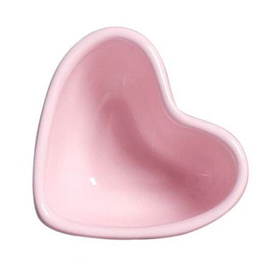 Bowl Mini Coração em Cerâmica - Rosa