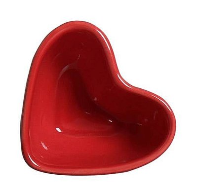 Bowl Mini Coração em Cerâmica - Vermelho