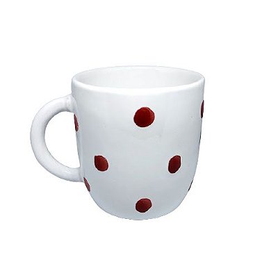 Caneca Cerâmica Poa Vermelho